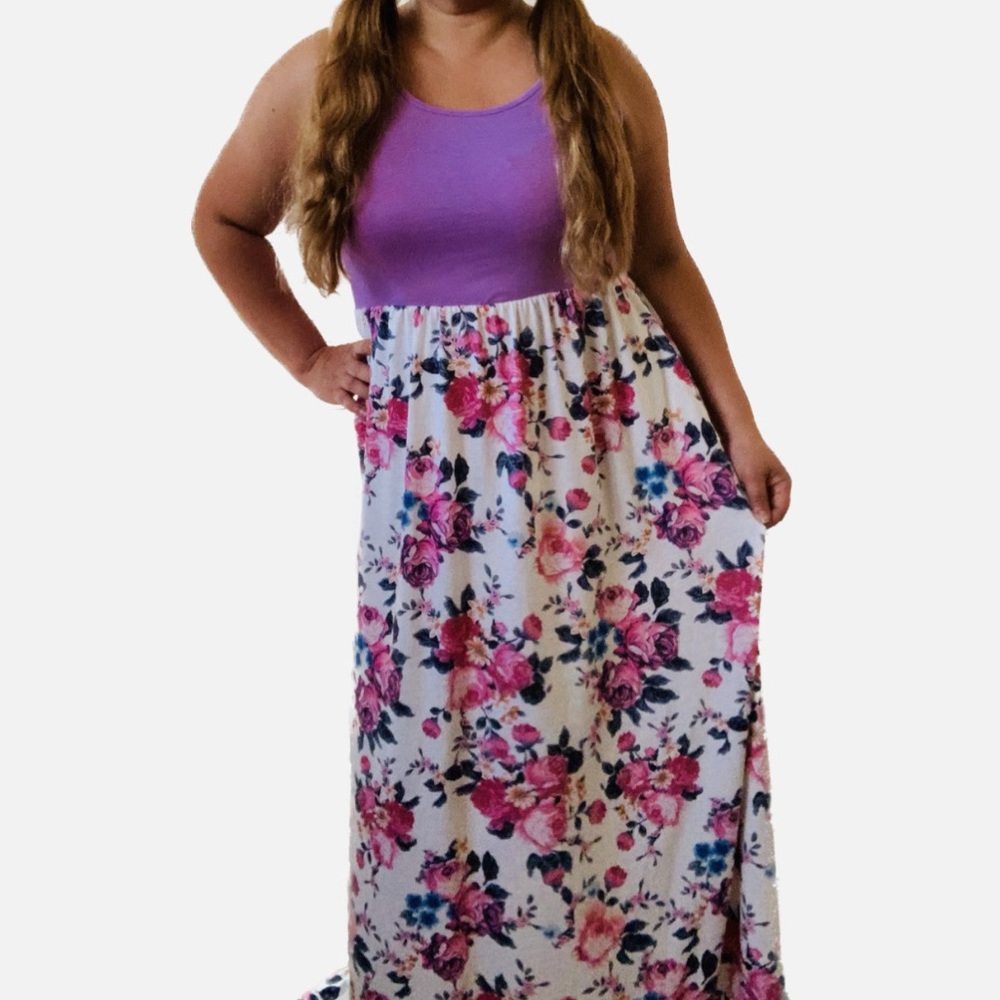 Purple Beautiful Maxi Dress